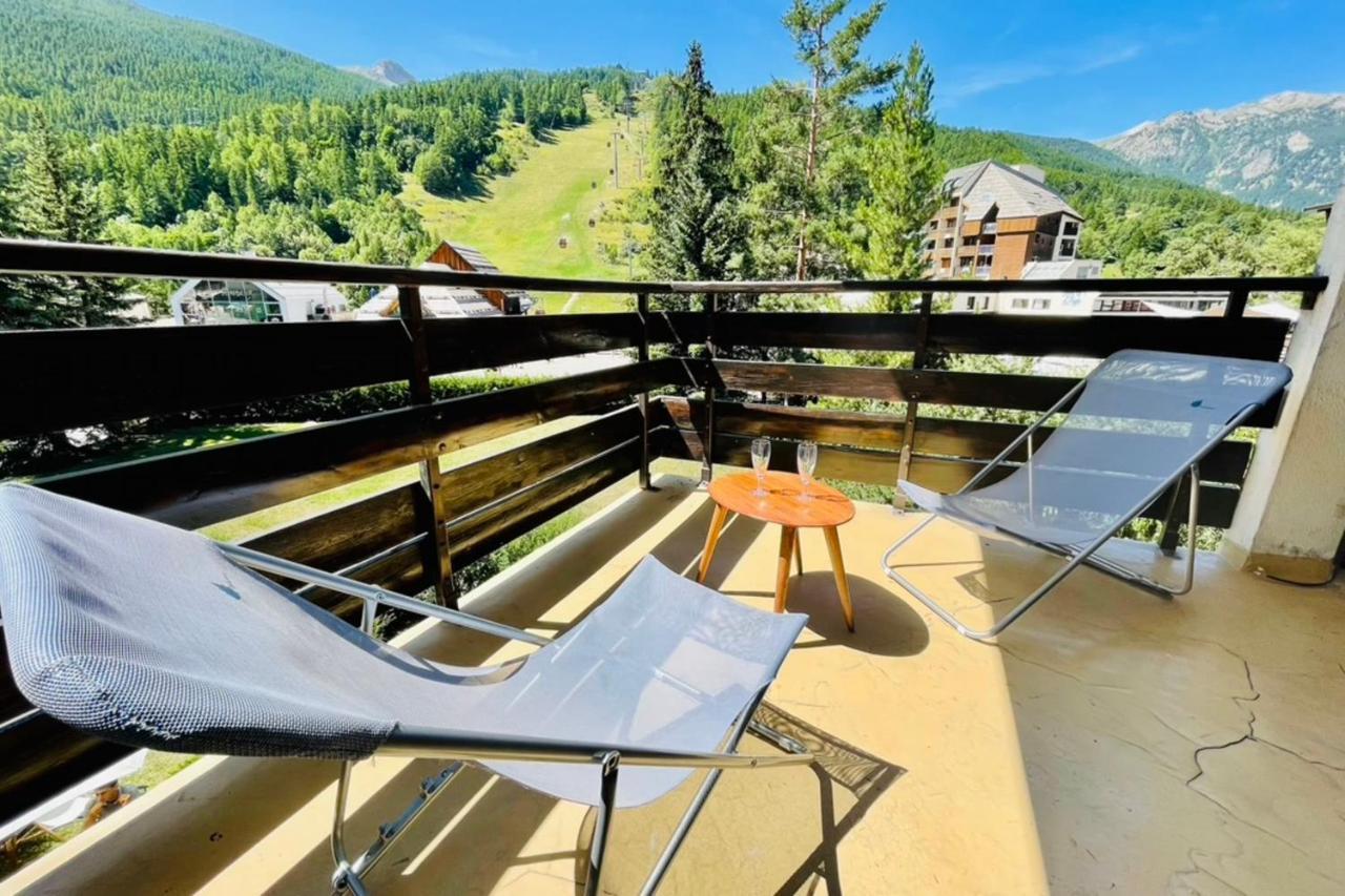 Serre-Chevalierstudio Terrace Next To Ski Slopes Сен-Шафре Екстериор снимка