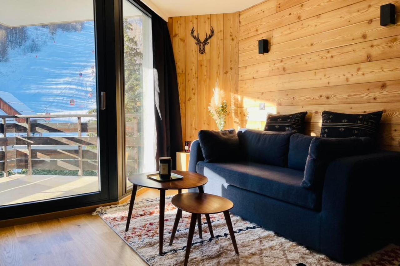 Serre-Chevalierstudio Terrace Next To Ski Slopes Сен-Шафре Екстериор снимка